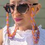 Glasses Chain Lilac And Orange Chunky Acrylic Chain, thumbnail 8 of 11