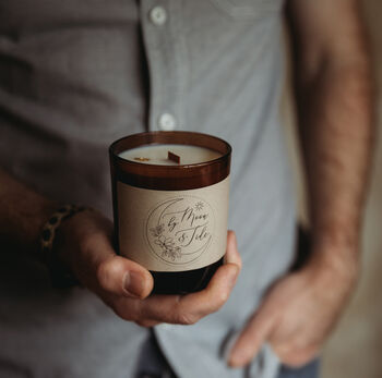 Cosy Wood Crackle Wick Sea Of Calm Soy Candle, 2 of 9