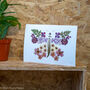 Floral Butterfly A4 Giclee Print Pressed Flower Art, thumbnail 2 of 3