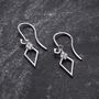 18ct White Gold And Diamond Simply Classic Earrings, thumbnail 4 of 7