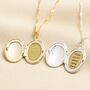 Personalised Hidden Token Locket Necklace, thumbnail 3 of 5