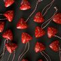 Red Metal Heart Hanging Decoration, thumbnail 2 of 3