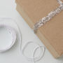 Mini Silver Tinsel Ribbon And Butchers Twine Wrap Kit, thumbnail 1 of 3