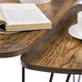 Set Of Two Brown Side Nesting Tables, thumbnail 4 of 7