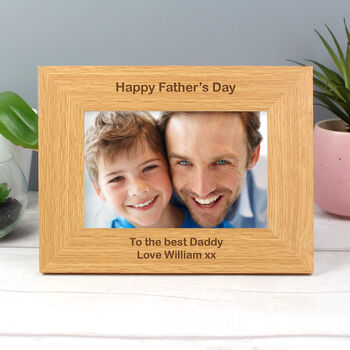 Fathers Day Gifts Dad Personalised Photo Frame 6x4, 3 of 6