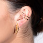 Designer Angel Wing Studs In 18ct Gold Vermeil, thumbnail 3 of 4