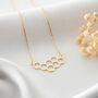 Honeycomb Necklace In Sterling Silver, thumbnail 6 of 8