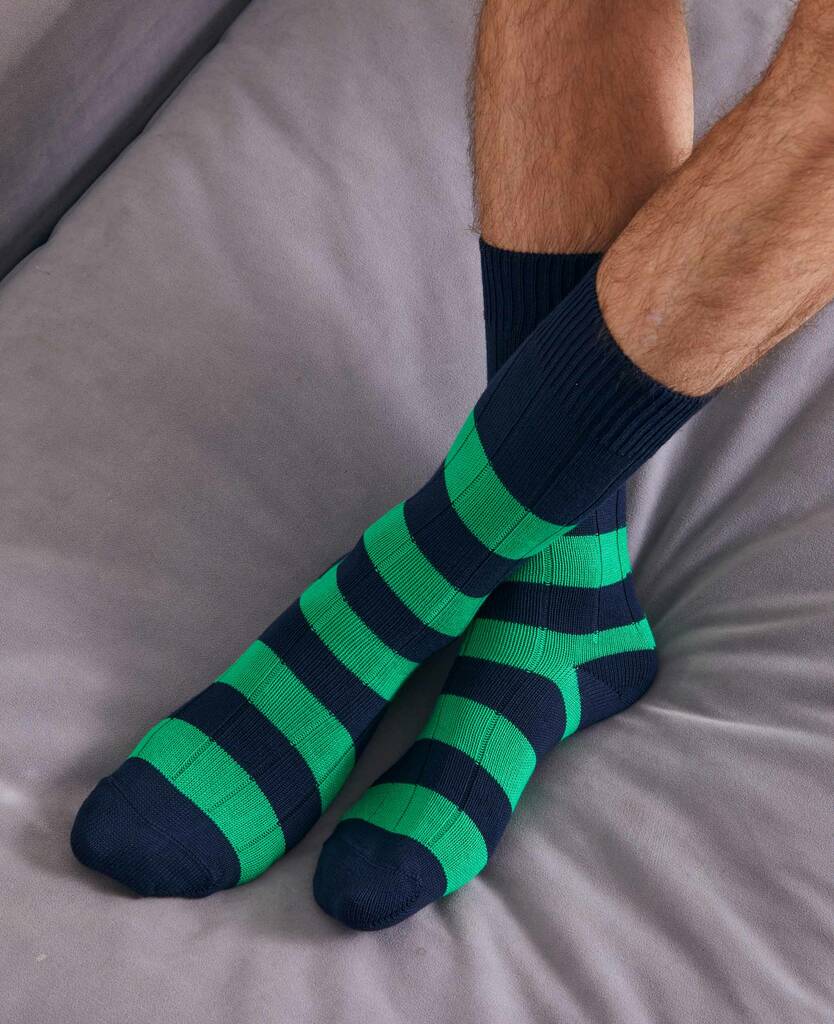 Men's Ely Rugby Striped Socks By BRITISH BOXERS