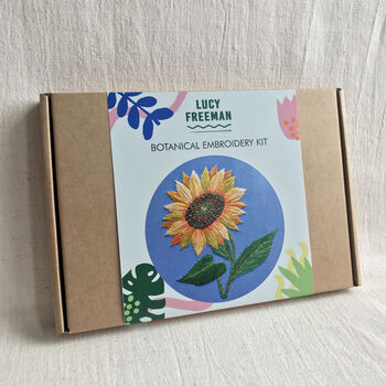 Sunflower Embroidery Kit, 9 of 9
