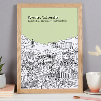 Personalised Coventry Graduation Gift Print, 2 of 9