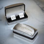 Personalised Groomsman Wedding Cufflinks And Box Set, thumbnail 2 of 3