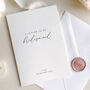 Luxury 'Letter To My Bridesmaid On My Wedding Day' Card, Elegant Calligraphy Design, thumbnail 1 of 6