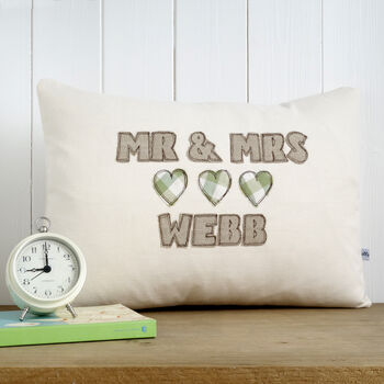 Personalised Wedding Or Anniversary Cushion Gift, 7 of 11