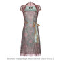 Bespoke Lace Bridesmaids Dresses In Pink And Aqua, thumbnail 4 of 9