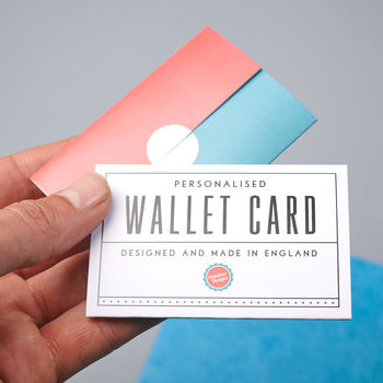 Personalised Metal Wallet Card, 6 of 8