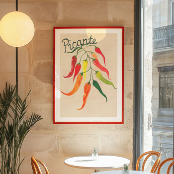 Picante Chillies Kitchen Print, 2 of 9