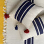 Handwoven Throw Blanket And Cushion Cover, thumbnail 1 of 6