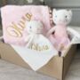 Personalised New Baby Girl Gift Set, thumbnail 1 of 3