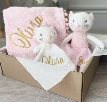 Personalised New Baby Girl Gift Set By 1st Birthday Gifts ...