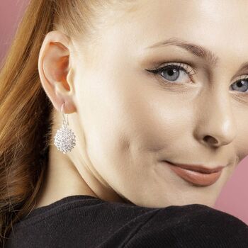 Sunflower Sterling Silver Drop Earrings, 6 of 8