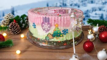 Christmas Cake, Cotton Candy Floss Cake. Festive Celebration, 7 of 9