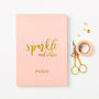 Personalised Sparkle And Shine Foiled Notebook, thumbnail 2 of 8