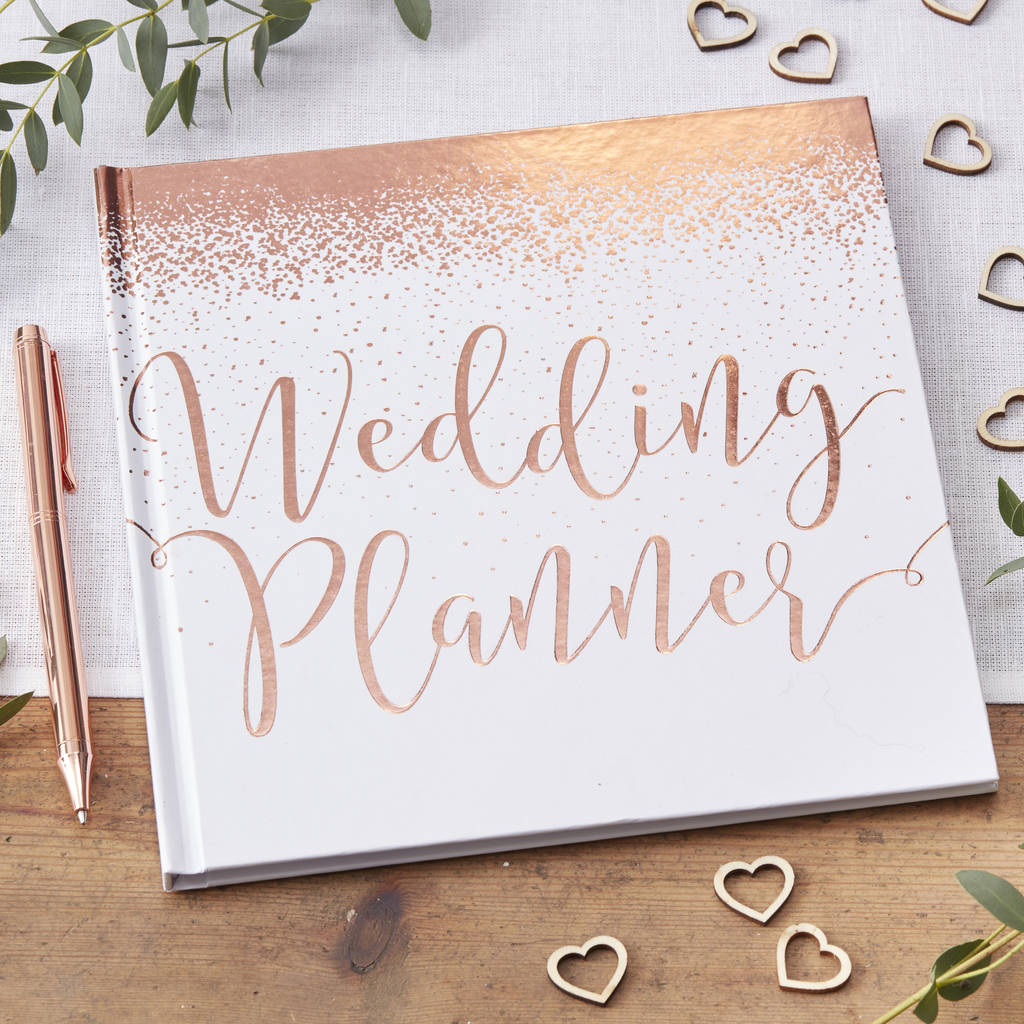 Bride To Be Rose Gold Foiled Wedding Planner, 1 of 3