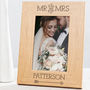 Personalised Mr And Mrs Photo Frame, thumbnail 2 of 5