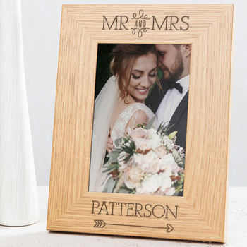 Personalised Mr And Mrs Photo Frame, 2 of 5