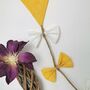 Bright Yellow Sunshine Kite Wall Decoration, Nursery Hanging, Yellow And White, thumbnail 12 of 12