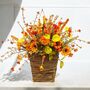 Autumn Fall Basket Door Wreath, thumbnail 6 of 12