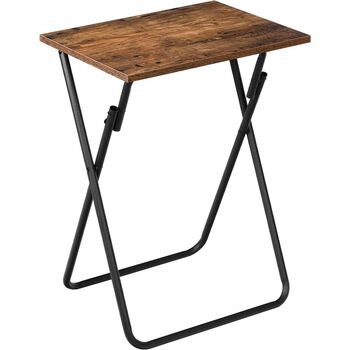 Side Table Folding Tray Table Coffee Snack Table, 6 of 9
