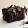 Personalised Leather Lay Flat Wash Bag, thumbnail 6 of 11