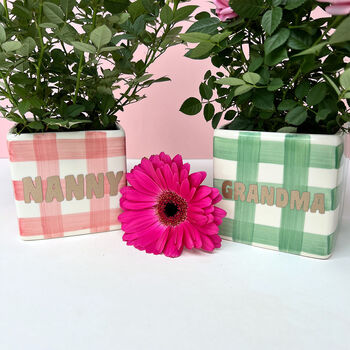 Personalised Ceramic Vase And Plant Pot, 11 of 12