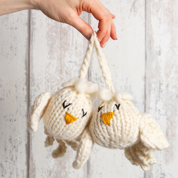 Two Little Doves Knitting Kit Valentines, 2 of 9