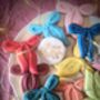 Hand Iced Personalised Multi Coloured Christmas Bows Biscuit Gift Box, thumbnail 6 of 8