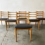 Six Mid Century Dining Chairs By Schreiber Furniture, thumbnail 3 of 10