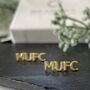 Manchester United Mufc Sterling Silver Earlets, thumbnail 1 of 5