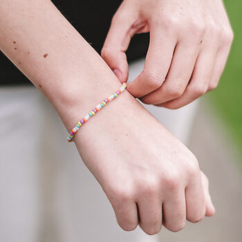 Multicoloured Beaded Bracelet, 6 of 6