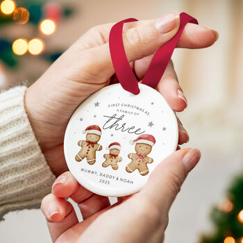 Personalised Family First Christmas Ornament 2025, 7 of 7