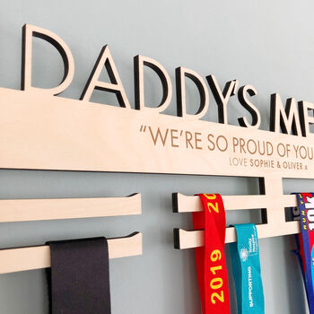 Daddy's Medals Personalised Hanger Display, 2 of 8