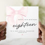 Personalised 18th Birthday For Daughter Card, thumbnail 1 of 3