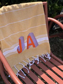 Personalised Initial Beach Towel, 9 of 10