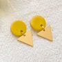 Nichole Mustard Polymer Clay Earrings, thumbnail 1 of 5