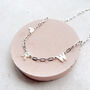 Mother Of Pearl Personalised Letter Necklace, thumbnail 2 of 6