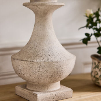 Turned Wood Effect Lamp, 3 of 4