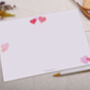 A4 Origami Writing Paper That Folds Into An Envelope With Love Heart Design, thumbnail 2 of 5