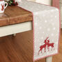 Christmas Reindeer Snowflake Table Runner, thumbnail 1 of 6