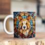 Akita Suncatcher Artwork Ceramic Mug, thumbnail 1 of 2