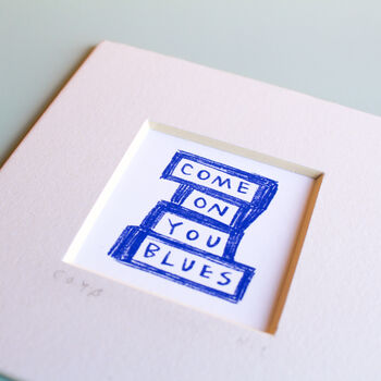 Come On You Blues Everton Mini Art Print, 4 of 9